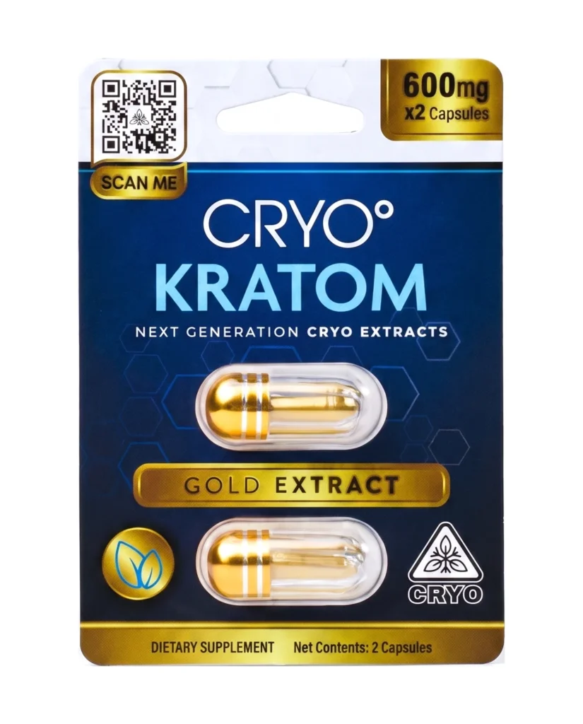 CRYO Kratom Gold Extract Capsules (2pk)