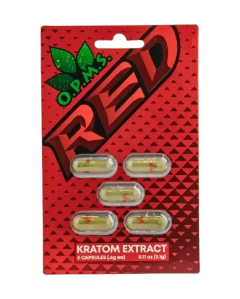 OPMS Red Kratom Extract Capsules