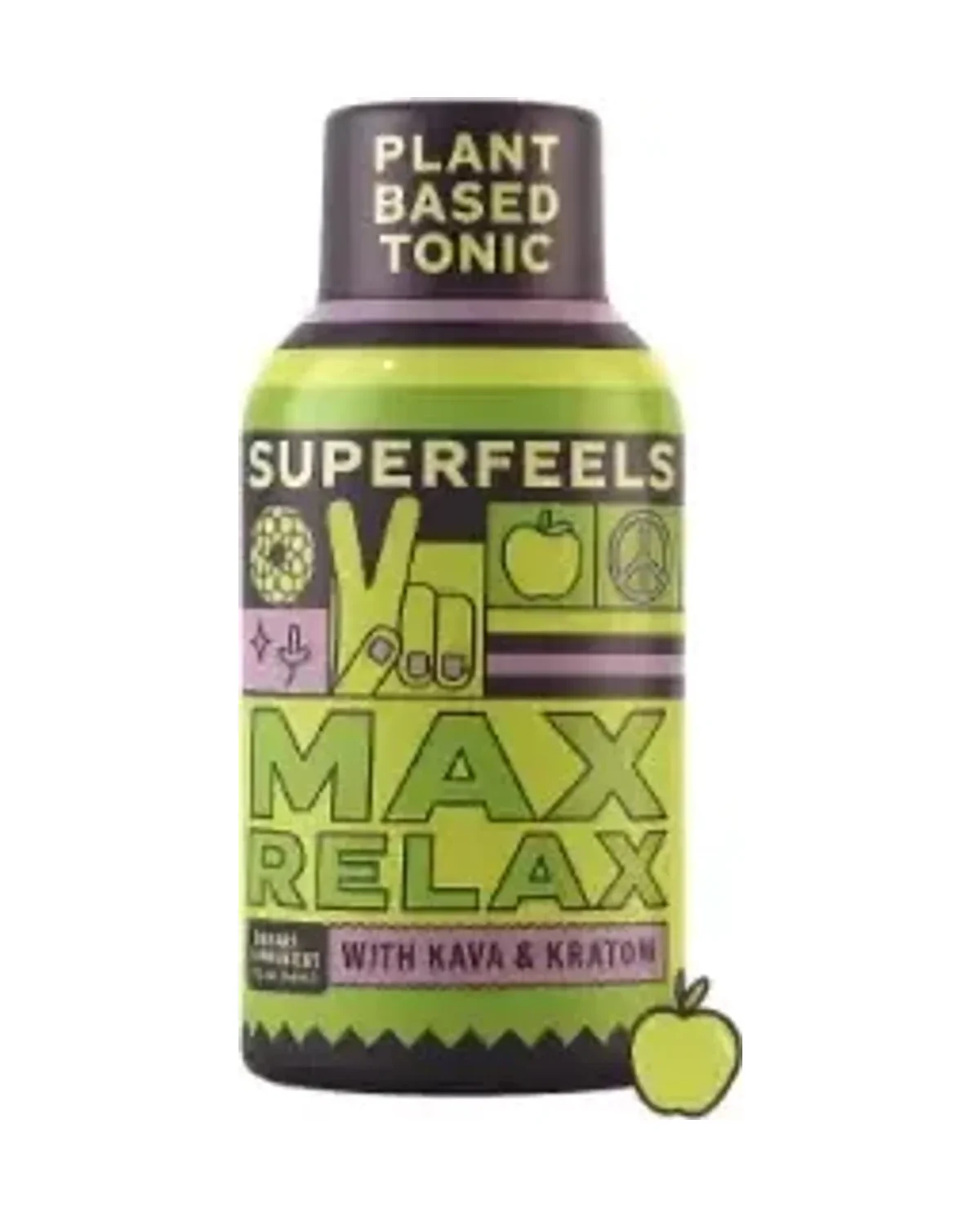 Super Feels Max Relax Kava + Kratom Tonic, product photo